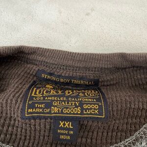 Lucky Brand Men's Dark and light gray Crewneck thermal